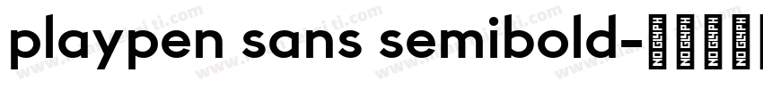 playpen sans semibold字体转换